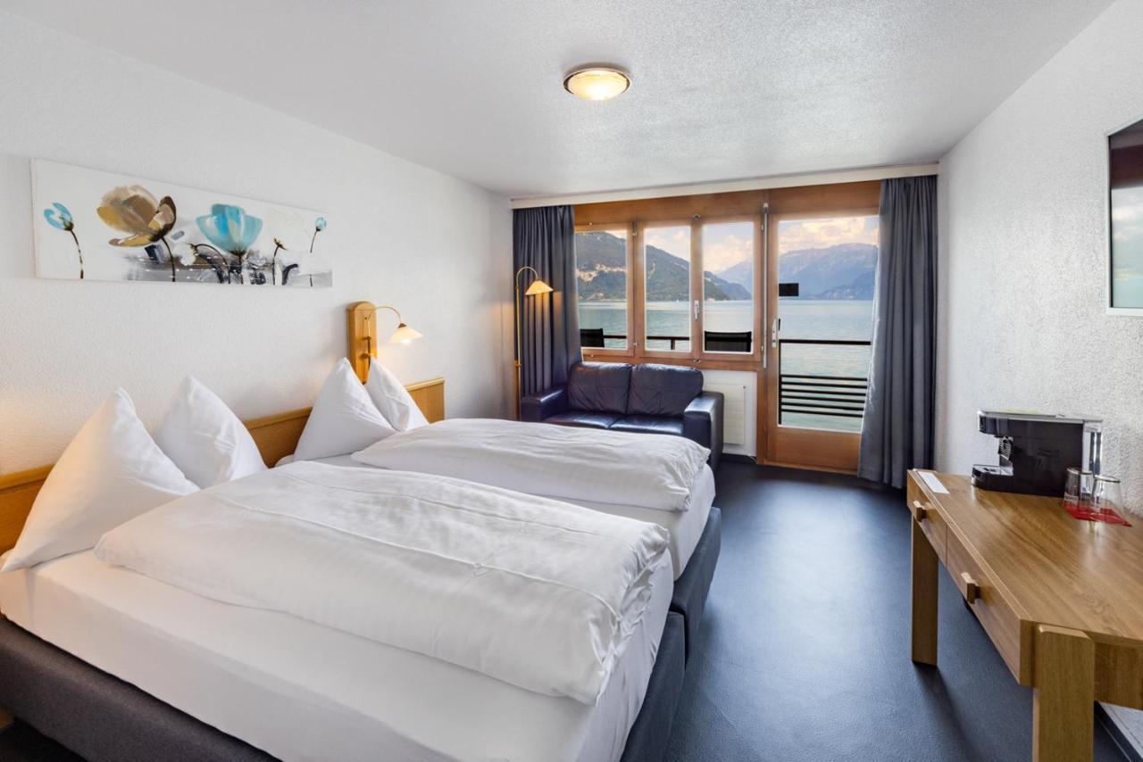 Strandhotel Seeblick Faulensee Exterior foto